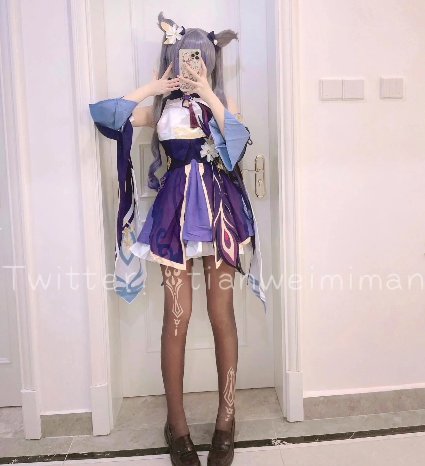 【特殊】(一口幼桃)定制原味丝袜/定制情趣白色 /刻晴套[3V2.35G]