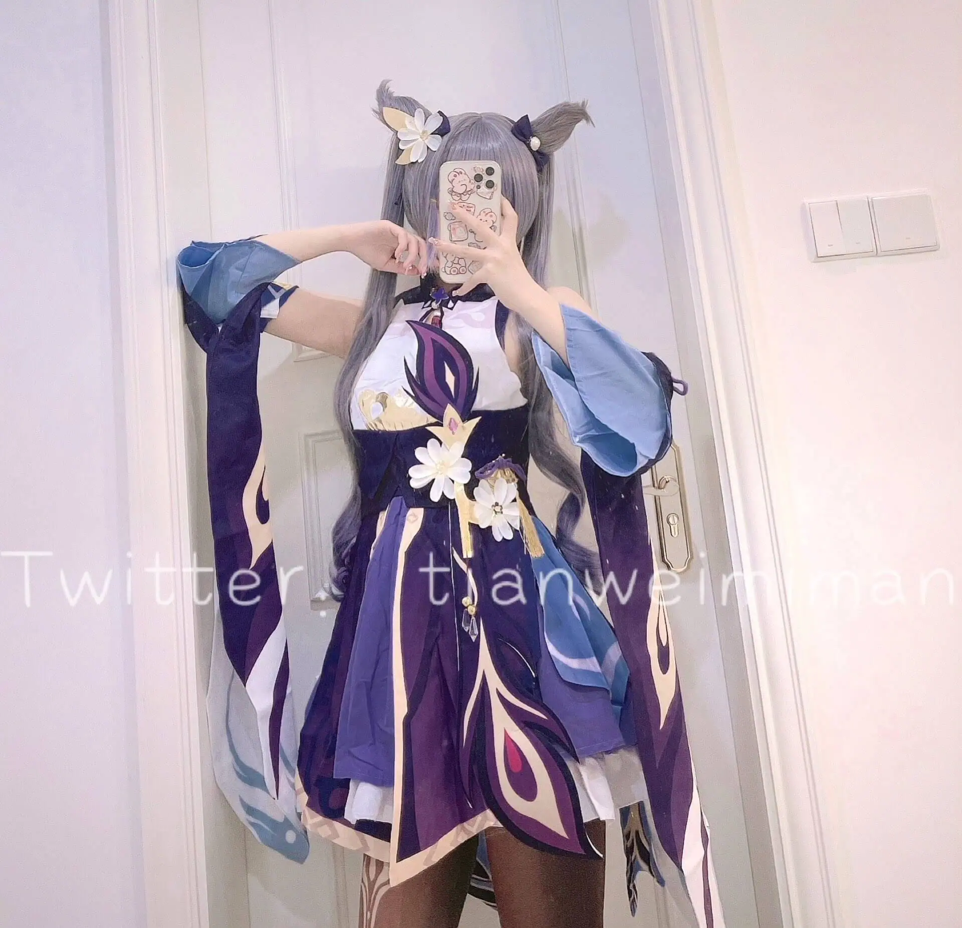 【特殊】(一口幼桃)定制原味丝袜/定制情趣白色 /刻晴套[3V2.35G]