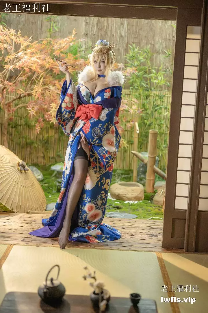 秋和柯基 - NO.05 白枪呆 同人和服 [46P]