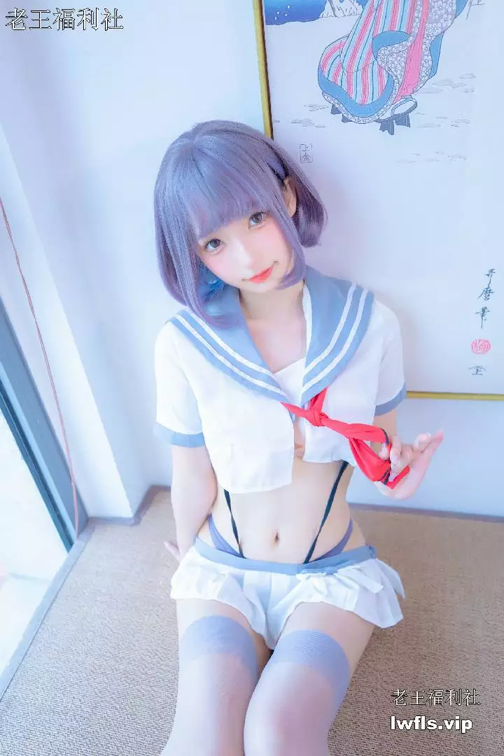 神楽坂真冬NO.002-灰丝吊带JK [75P]