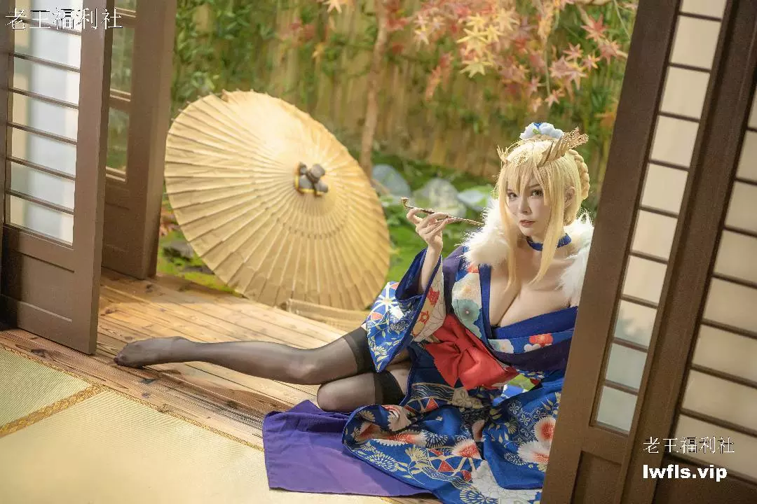 秋和柯基 - NO.05 白枪呆 同人和服 [46P]